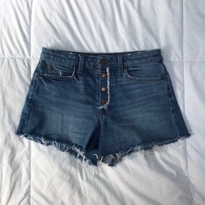 Joes high rise jean shorts
